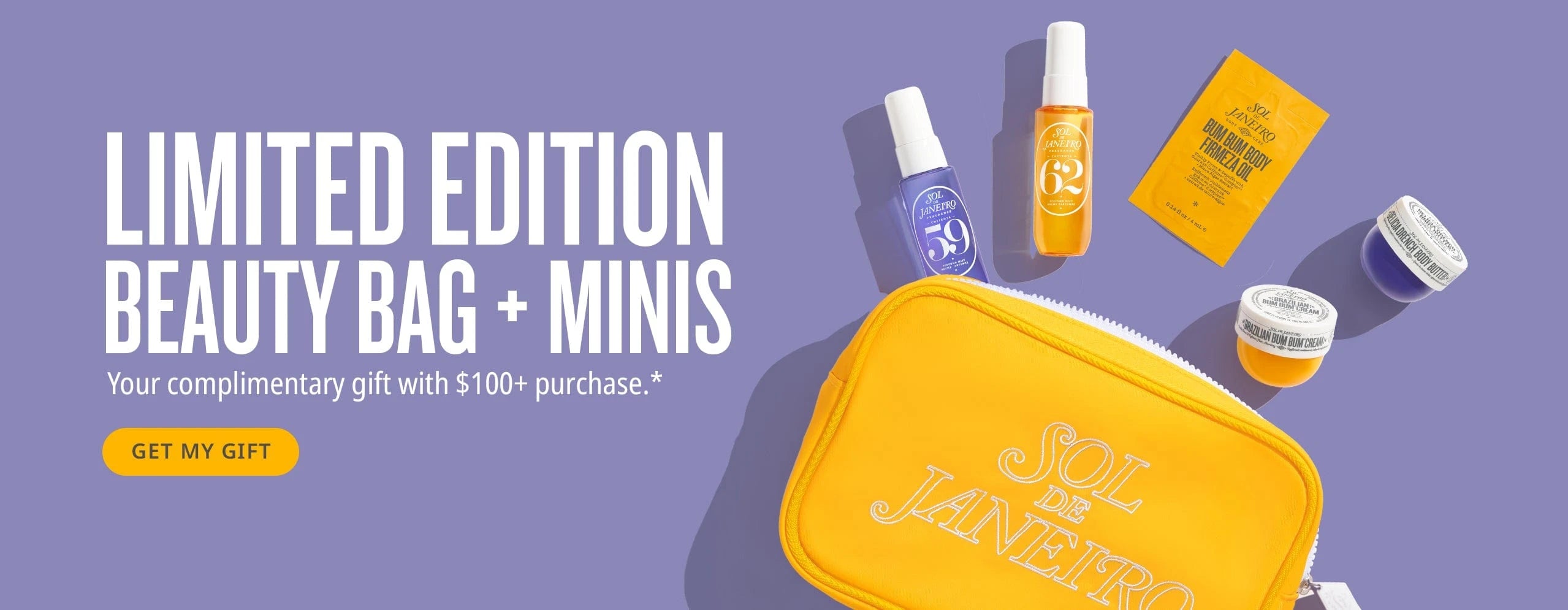 limited edition beauty bag + minis your complimentary gift bag with $100+ purchase* get my gift